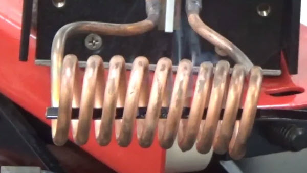 HEating a copper wire for coating removal