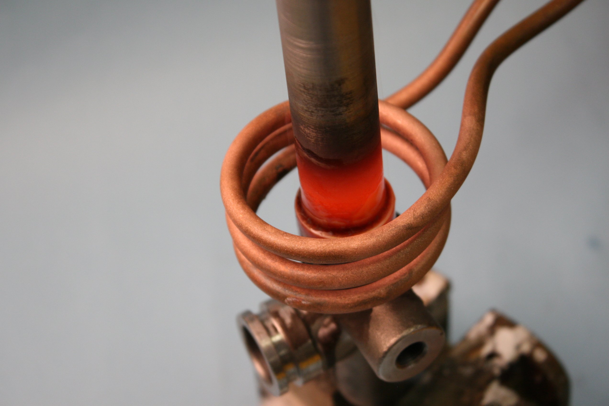 brazing with induction heating